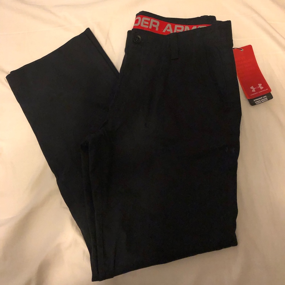 Under Armour Straight Leg Black Pants 36x32